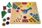 Wooden Numbers and Clock Puzzle