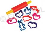 Cookie Cutter Set with Rolling Pin