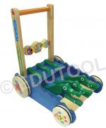 Snapping Alligator Wooden Pushcart