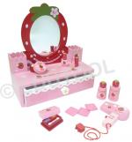 Red Dresser With Mirror Playset