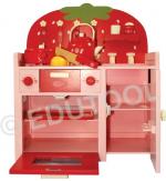 Strawberry Kitchen Set With Shelves