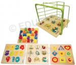 Big Knob Puzzles with Storage Rack  