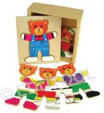 Expression and Dress-up Puzzle: Bear